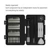 Professional Multifunctional Tool Kit 58Pieces Screwdriver with Nonslip Grip for Home Maintenance Jewelry Watch Repair