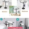 Towel Stand S Shaped Bath Towel Rack with Nonslip Base Countertop Jewelry Towel Holder for Bathroom & Kitchen Use