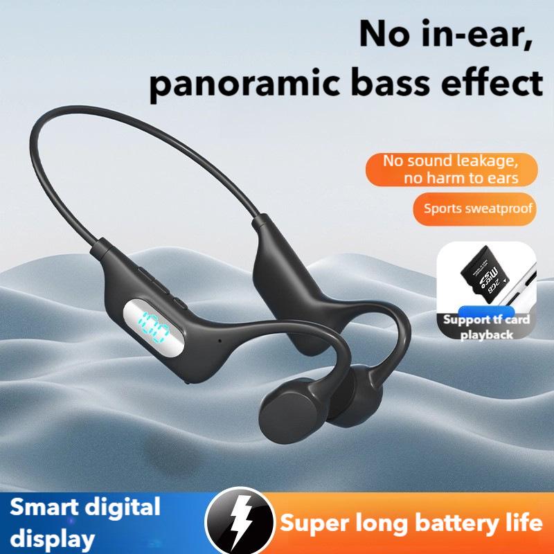 Wireless In-Ear Bluetooth Sports Headphones with Ear-Hook and Card Slot, Universal Stereo Sound.