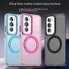 Magsafe Matte Phone Case For Oppo Reno12 Reno12 Pro 5G Protective Case Magnetic Wireless Charging Shockproof Back Cover