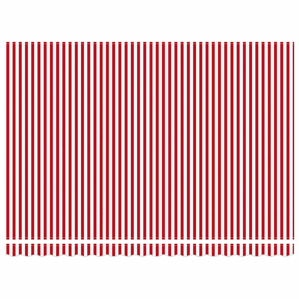 Retractable Awning Red and White 450 X 350 X 165 Cm