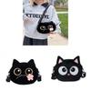 Cute Plush Cat Embroidered Small Shoulder Bag For Daily Use