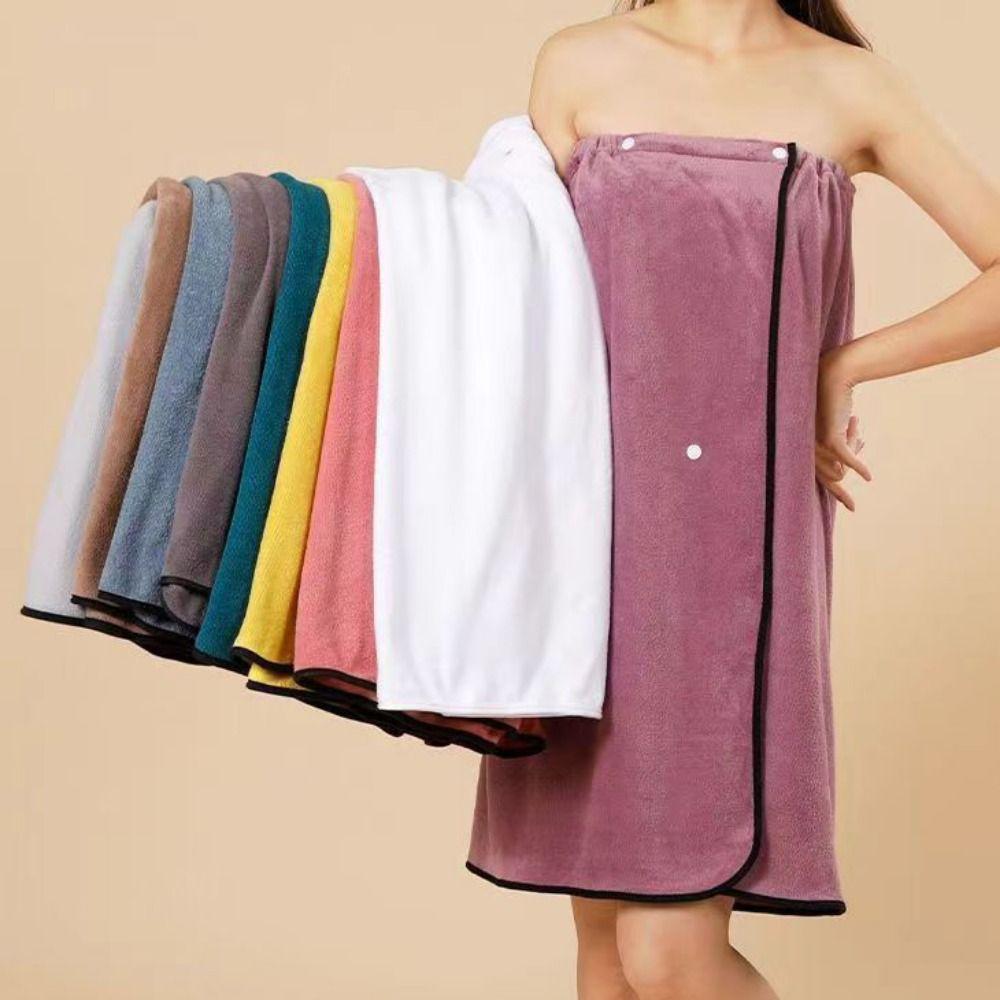 Microfiber Bath Skirt Cartoon Wrap Shower Skirt Beach Towel Spa Bathrobes  Lady