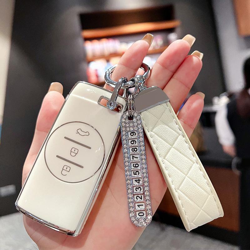 Chery Xingtu TX Tiggo 7 Key Cover for 21 Models - High-End Shell with Buckle for Zhuifeng Lingyun Lanyue LX, 3X and 5X Cars.