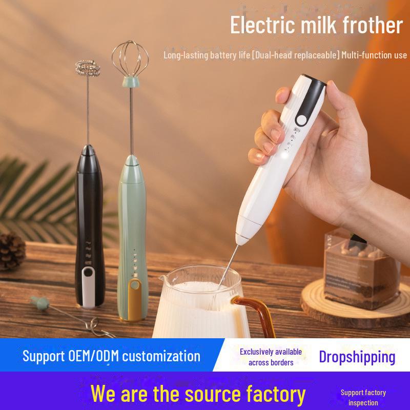 Electric Handheld Milk Frother and Coffee Stirrer