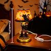 Halloween Kürbis Schädel Tischlampe Nachtlicht Gruselige Atmosphäre Schreibtischornament Für Zuhause Schlafzimmer Party Feiertagsdekoration Geschenke