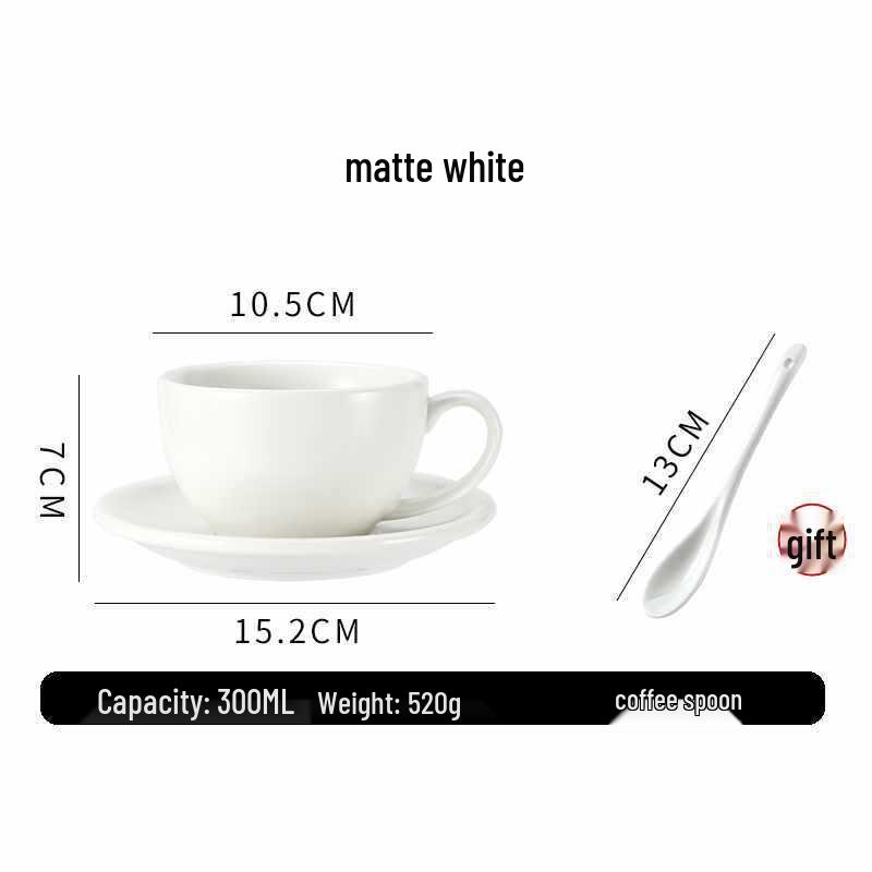 European Ceramic Coffee Set: Professional Latte Art, Cappuccino & Sawada Cups