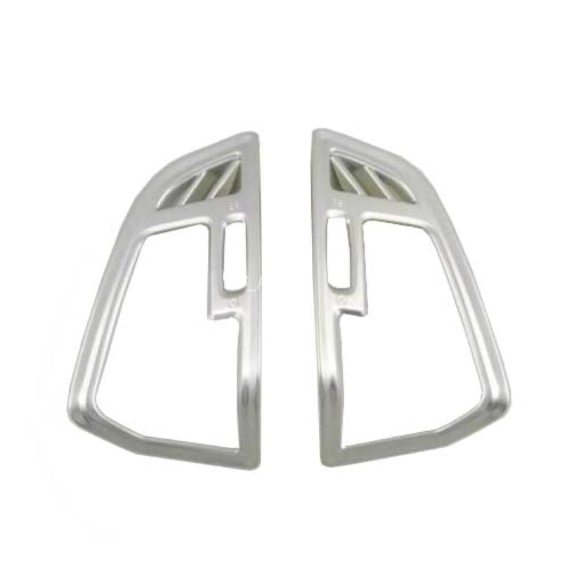 Stil de automobile, cromat, pentru bordul frontal al mașinii, borduri pentru acoperirea aerului AC, 2 buc pentru Ford Escape Kuga