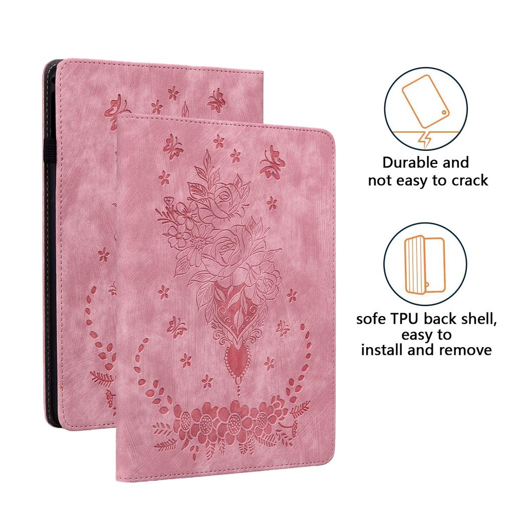 Für Lenovo Tab One 8.7 K9 TB-305FU TB-X305XU 2025 Hülle Rosenblüten-Hülle Weiche Rückseite TPU Tablet-Abdeckung