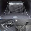 Car Trunk Storage Net Pickup Truck Stretchable Trunk Cargo Storage Organizer Net Nylon Plastic Truck Bed Nets with Hooks for Car SUV Truck