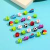 80/300pcs 0.39-0.59inch Cute Cartoon Erasers Team Carnival Present Colorful Gift Fillers School Student Prizes YMY