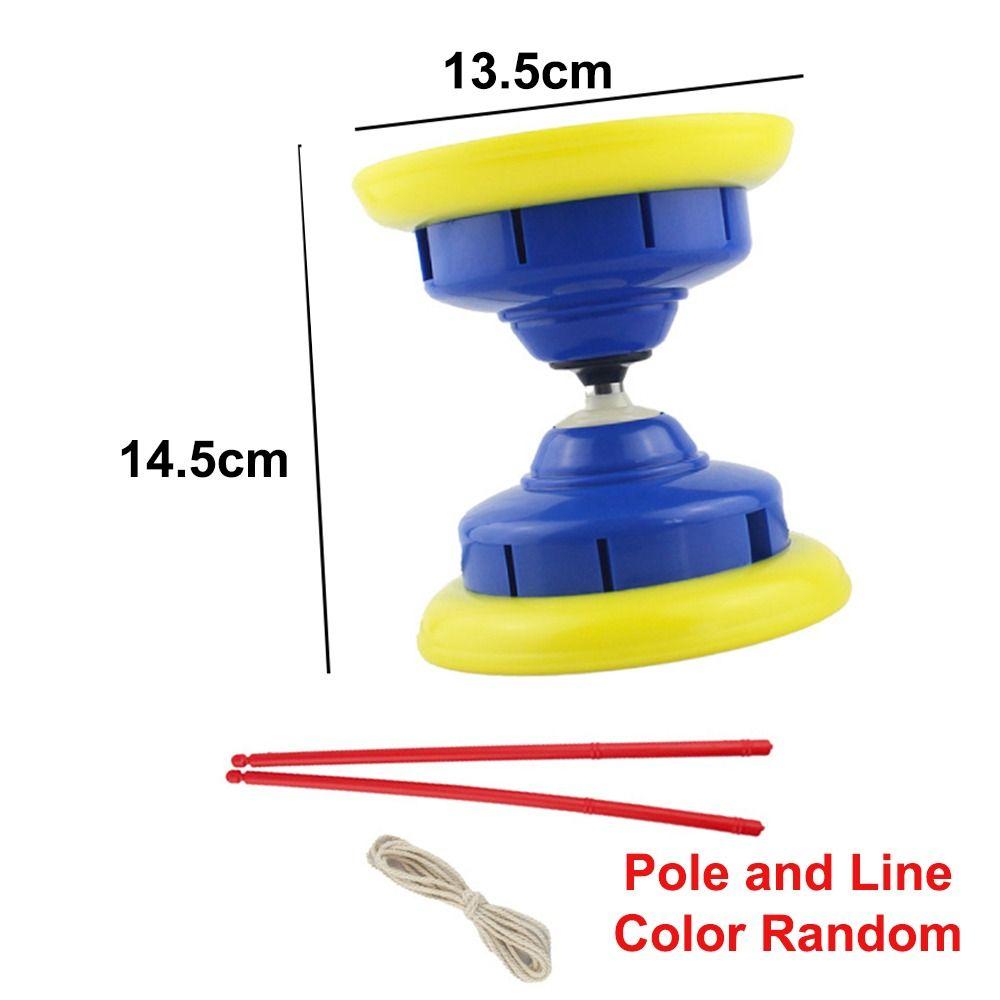 Leather Chinese Yoyo Diabolo Set Bowl Shape Diabolo Toy Portable Chinese Diabolo Child