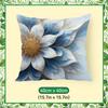 Blue and White Mandala Flower Cushions Pillowcase Polyester Cushion Cover Throw Pillow Pillowcover Home Car Sofa Decor