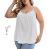 Top Regata Modal Feminino Plus Size Franzido com Bojo – Camisola Base Sem Fio