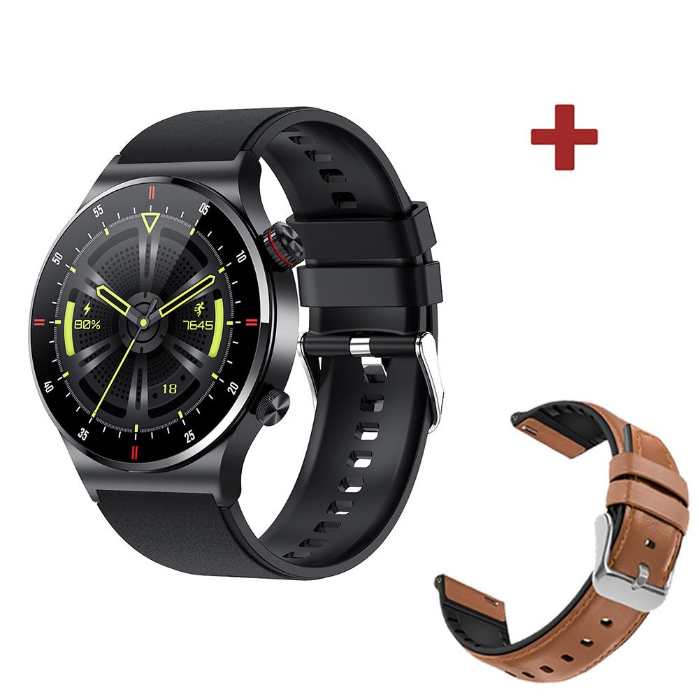 Nfc Bluetooth Anruf Smartwatch Herren EKG PPG Blutdruckmonitor Sport Fitness Business Smartwatch Ips Qw33 Für Ios Android