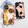 Kawaii Cute Black Big Eyes Cool Matte Cover Phone Case For iPhone 16 15 14 11 12 13 Mini Pro Max X XS Shockproof