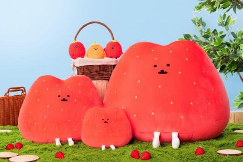 Nagano Lottery Nagano Strawberry Plush Lottery D Prize Mascot Plush Toy [Heta] Mole Croquette