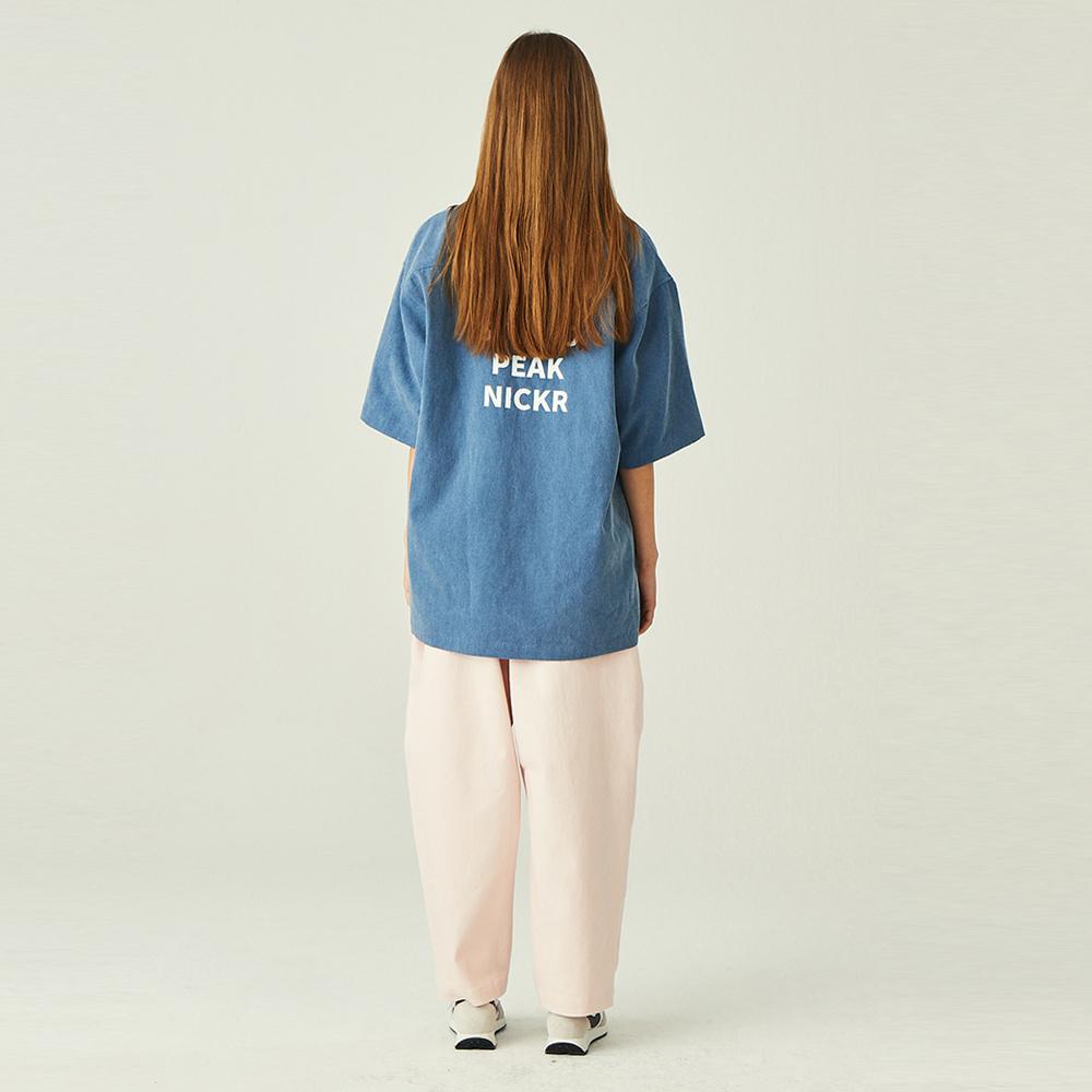 SPNK One-Pleat Wide Cotton Pants_Elpink