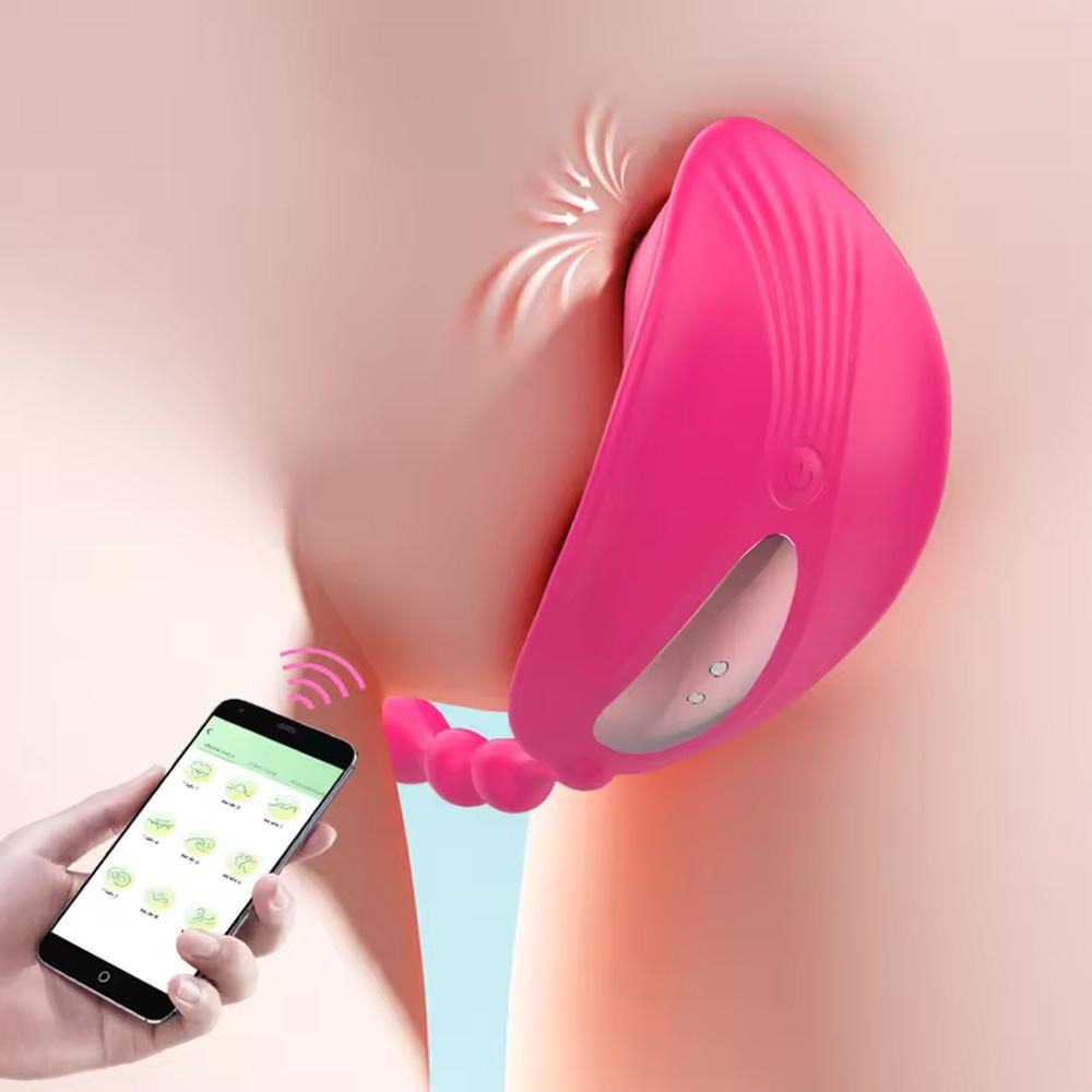 Bluetooth-приложение с дистанционным управлением, вибратор для сосания, носимый вагинальный присоска, стимулятор клитора, вибрирующие трусики, секс-игрушки для женщин