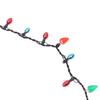 Light Glowing Led Necklace Flashing Light-Up Blinking Christmas Lights Costume Necklace 8 Led Bulbs Glow Props Party Supply