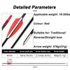 30 Fiberglass Archery Arrows Red 31" for Compound & Recurve Bows