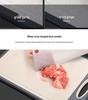 Food Grade Wheat Straw Noodles 304 Stainless Steel Double-Sided Cutting Board with Titanium Plate