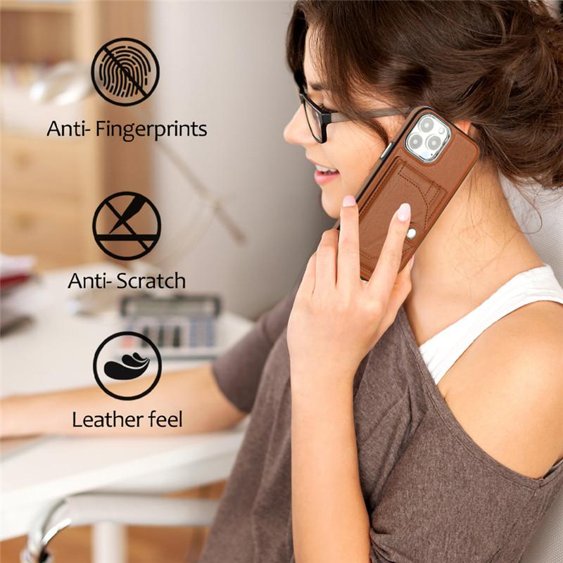 Retor Leather Wallet Card Slot Telefonveske for iPhone 15 Ultra 14 Plus 13 12 11 for Samsung Galaxy S23 S22 S21 FE A54 A34 A14 A53 A13 Flip Stand Cover