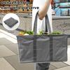 50L Large Folding Storage Bag Reusable Dirty Laundry Basket Grocery Shopping Bag Oxford Cloth Tote Pouch Handbag