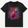 Colorful Paint Splash Dragon Fruit Art Graphic Unisex T-Shirt
