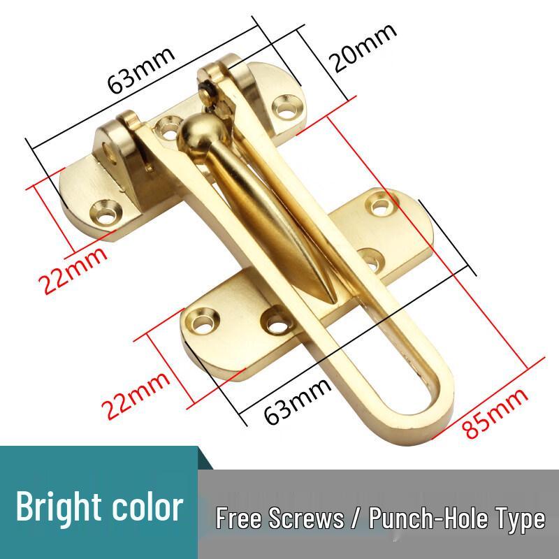 

Rongyu Polished Gold Stainless Steel Door Chain Lock