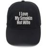 Lyprerazy I Love My Smokin Hot Wife Washed Cotton Adjustable Unisex Women Unisex Hip Hop Cool Printing Baseball Cap