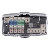 Fuse Box Car Audio Stereo MultiFunctional 4 Way Distribution Holder with LED for SUV ATV UTV