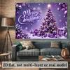 1Pcs Purple Christmas Tree Gift Boxes Baubles Decoration Background Xmas Backdrop Decorations For Photo Studio Photo Booth Party