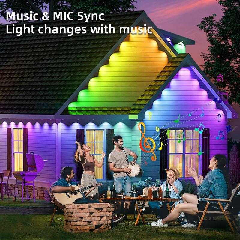 Smart LED RGB Curtain String Lights Bluetooth APP Control Christmas Fairy Light Garland DIY Picture Display Party Wedding Decor