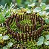 35 Inch Long Mini Fairy Garden Fence Small Wood Decorative Picket Fence Miniature Micro Landscape Ornaments for Dollhouse DIY Crafts Plant Pot Decor