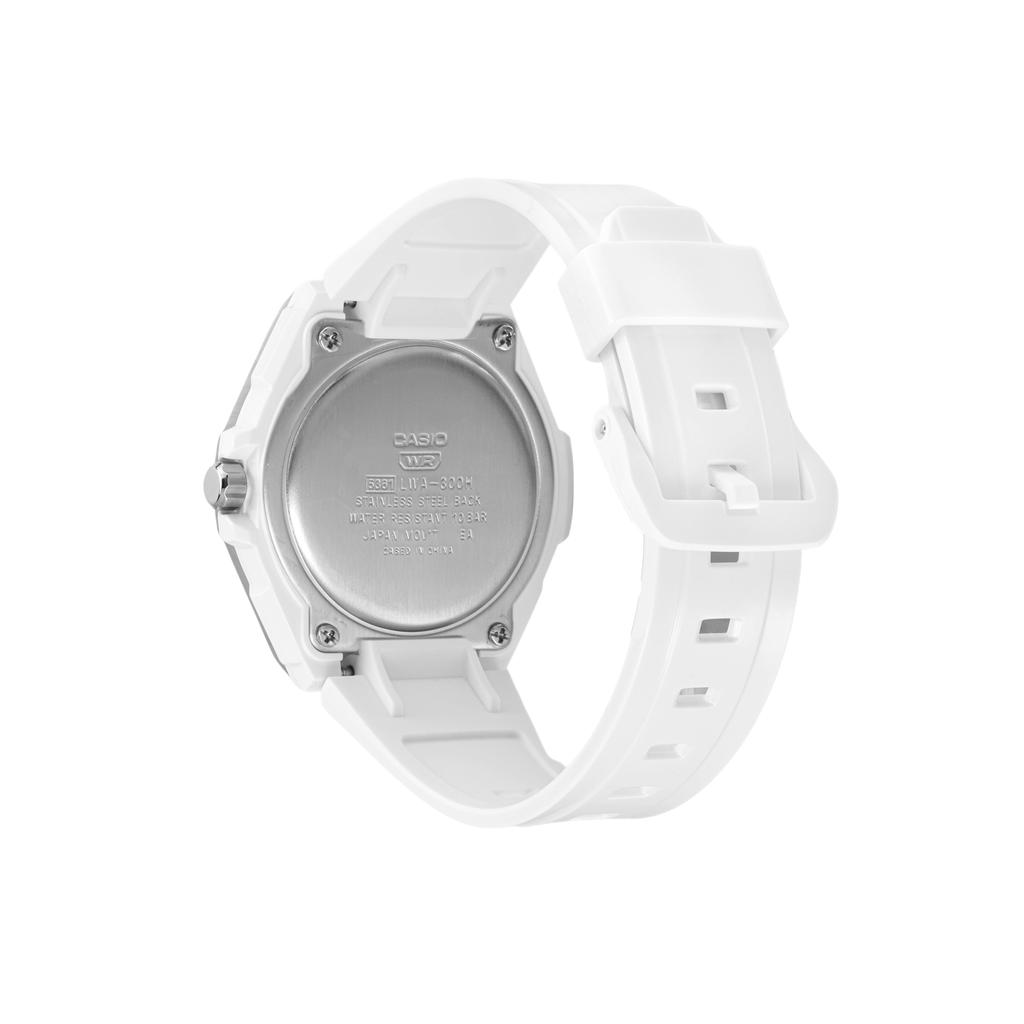 Casio Youth Series Multifunctional Pointer Watch Simple Fashion Quartz Movement Resin Strap Women watches White LWA-300H-7EVDF