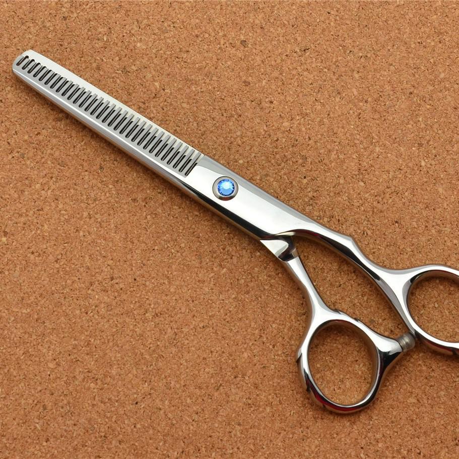 5.5/6" Double-Sided Thinning Shears for Hair Cutting, Bangs, Double-Tooth, Removes 7%-10% Hair Volume