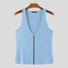 INCERUN Men Summer Deep V Neck Sleeveless Casual Homewear Tank Tops T-shirts