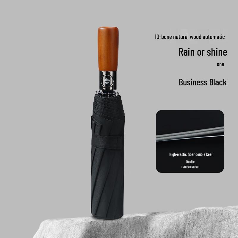 Hongye Automatic Wooden Handle Umbrella