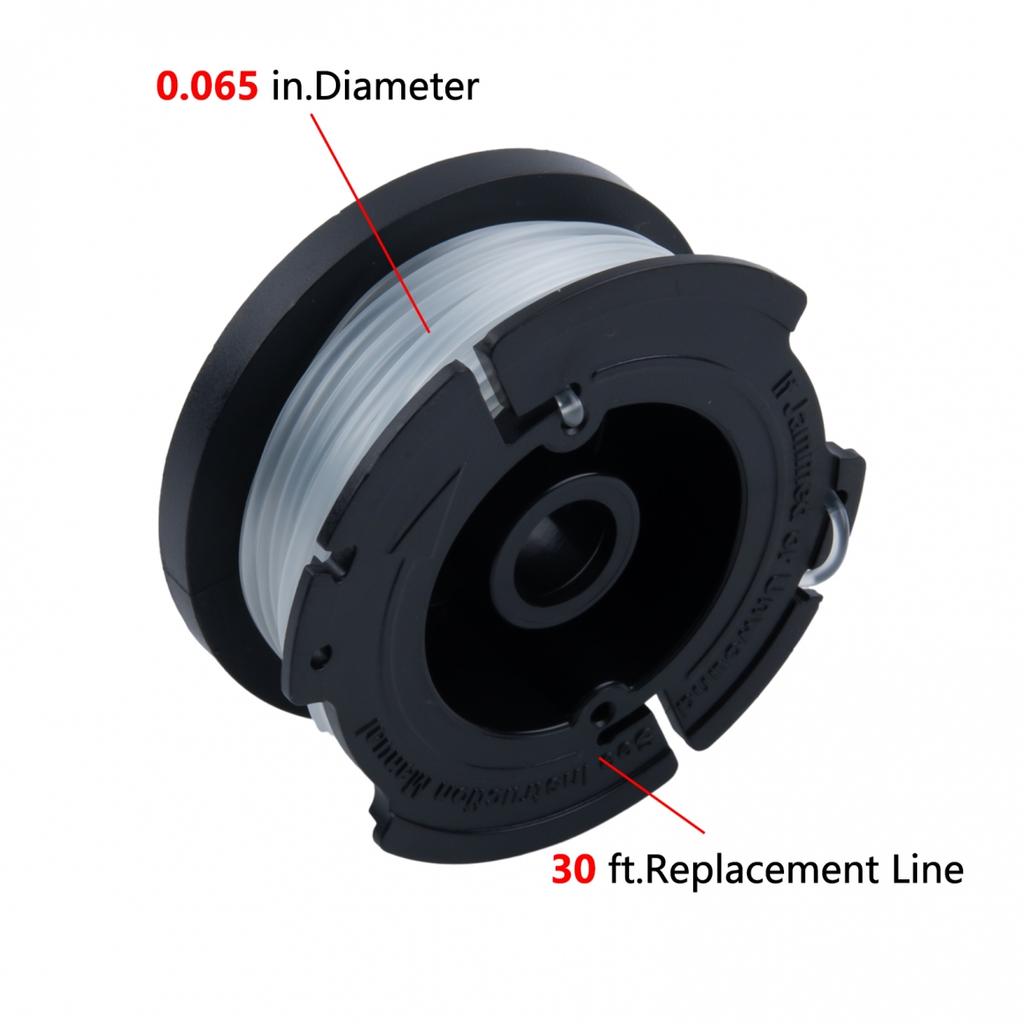 With Spring Spool Line Nylon Black 0.065 inch String Trimmer AF-100 Replacement