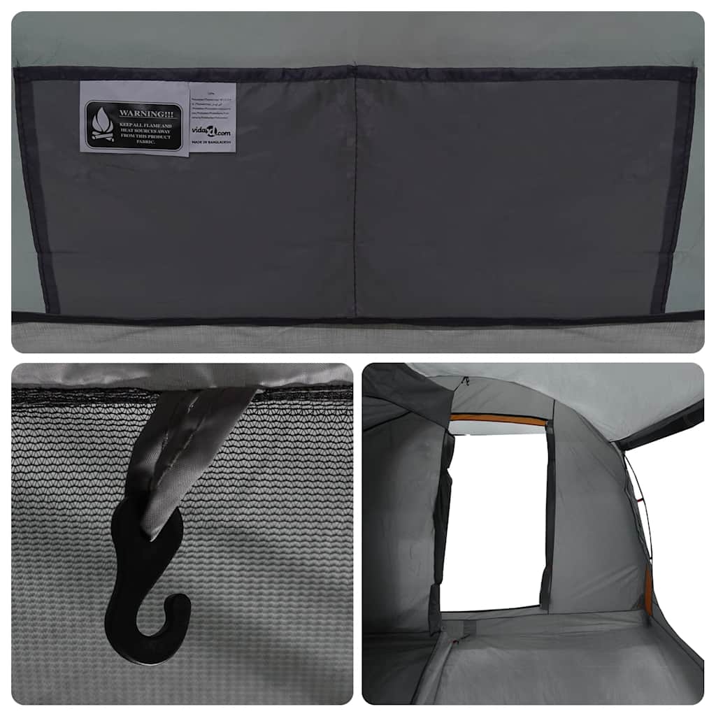 Car Tent for 2 Persons Gray and Orange Waterproof