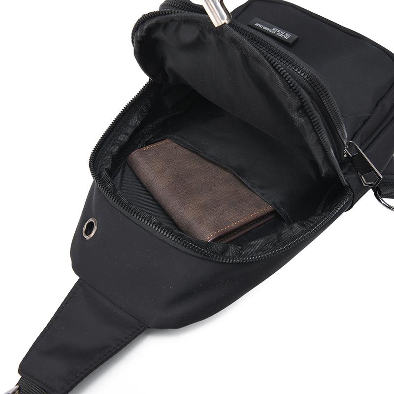 Men's Crossbody Bag Outdoor Shoulder Bag Commuter Waterproof Multifunctional Chest Bag