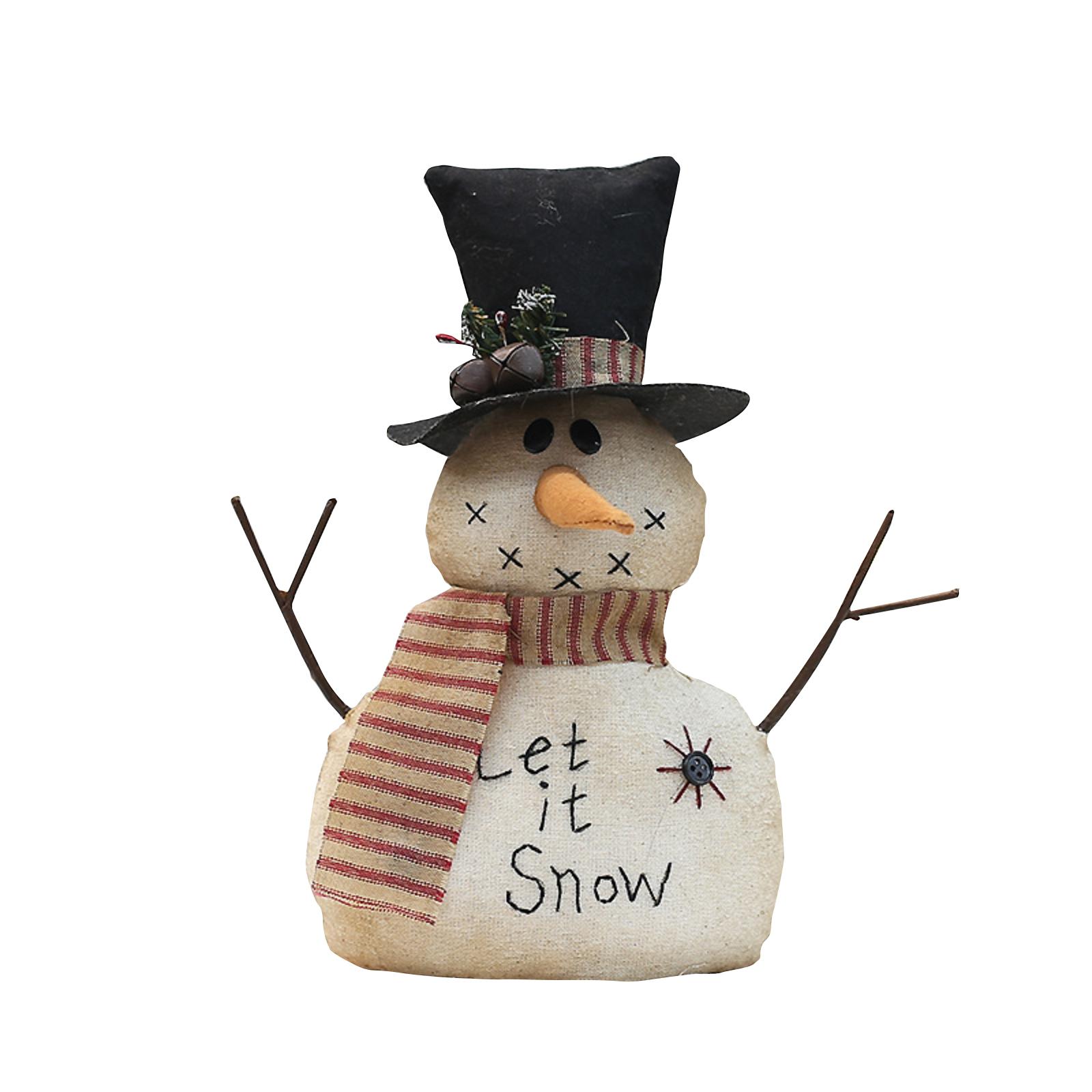 

Christmas Cloth Snowman Doll, Decorative Ornaments, Decorative Dolls, Christmas Surprise For Friends And Family One Size