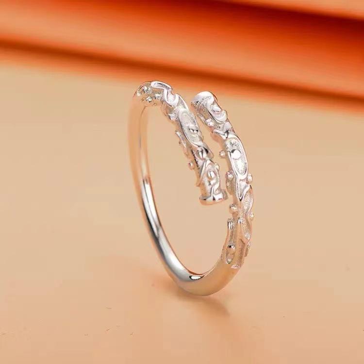 Golden Hoop Ring Men's and Women's Big Talk Westward Journey Couple Ring Tight Hoop Ring Supreme Couple Ring