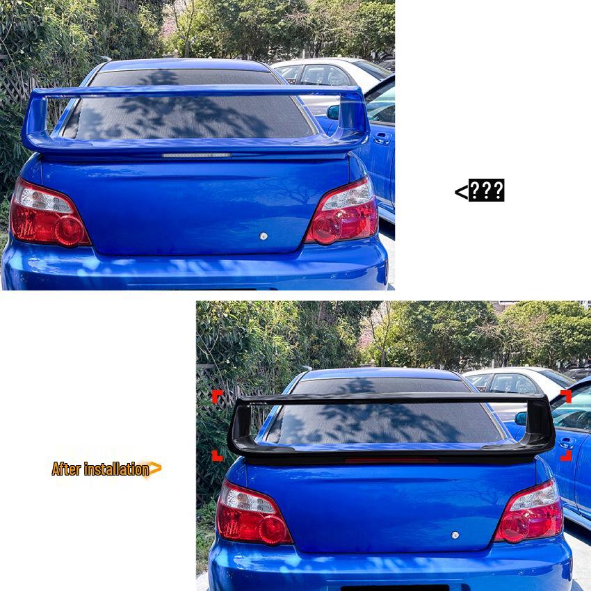Rear Spoiler for Subaru Impreza WRX STI 2002-2006 - Cross-Border Modification