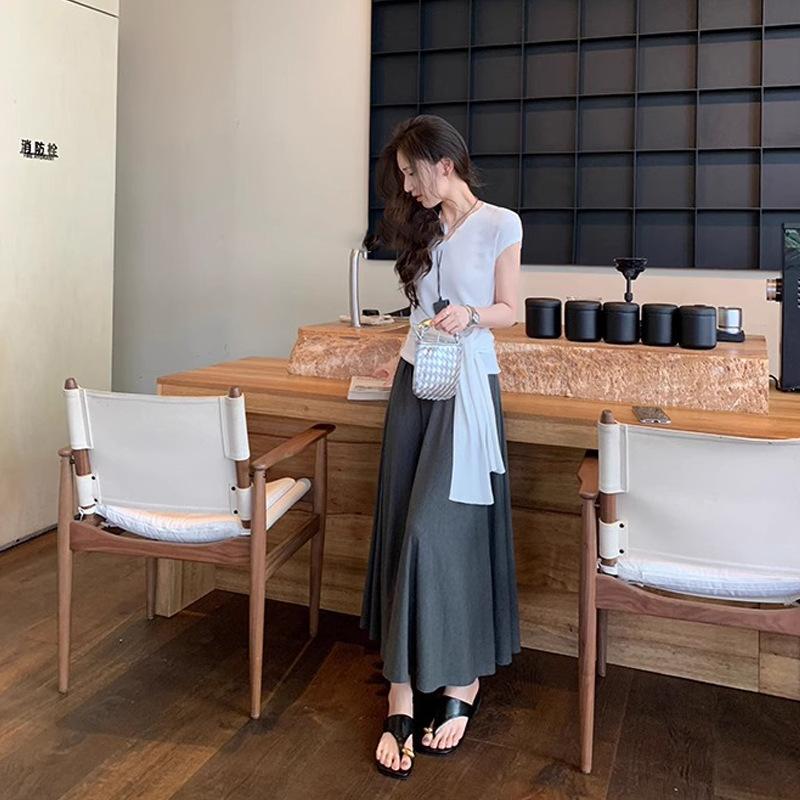 Grape mother summer new fashionable metal cover toe square head versatile small low heel outside wearing cool slippers women's summer