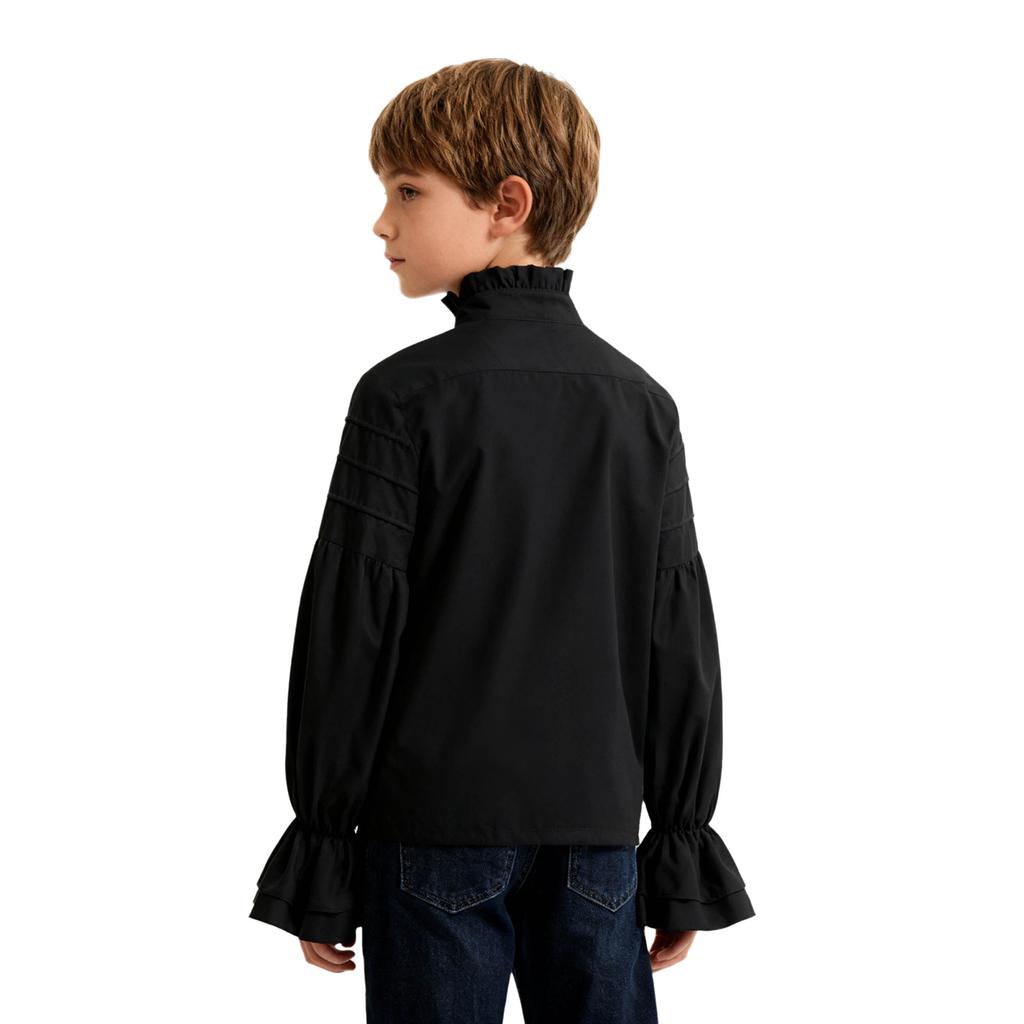 Dětský renesanční kostým Středověký viktoriánský vintage retro design Pirátská košile Volán Dlouhý rukáv Volánková košile