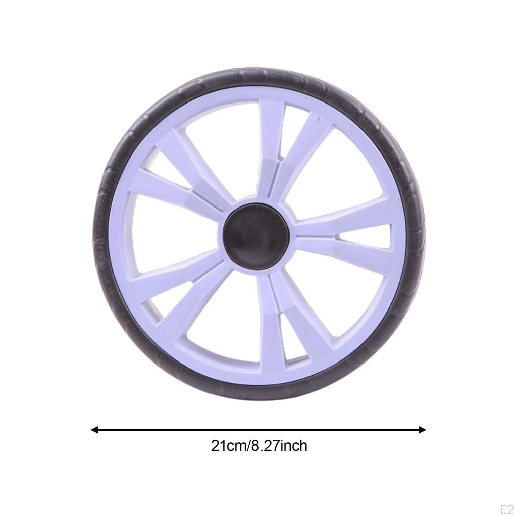 4 Pieces Shopping Cart Wheels Rolling Roller Replacement Caster EVA Silent Heavy Duty Spare Parts