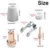 61Pcs Plasma Cutting Consumables With Roller Guide For CUT-40 Cutting Welding Nozzles Conductive Nozzle Soldering Tool
