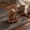 Meditating Animal Sculpture Capybara Figurine, 3D Printed Yoga Statue, Zen Cute Statue Ornament for Home Office Shelf Decoration Relaxing Room